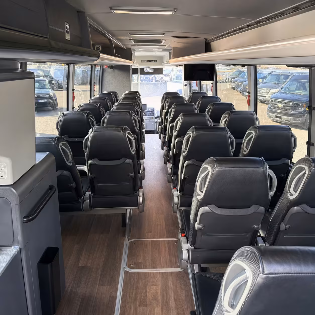 cherry hill charter bus interior