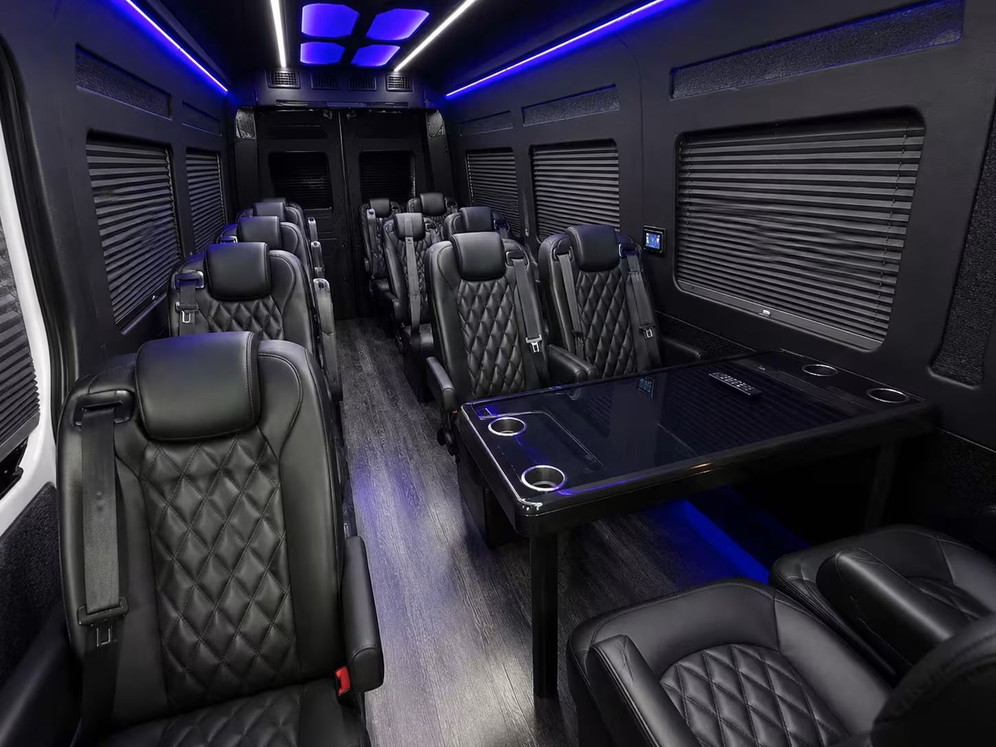sprinter van with driver inside